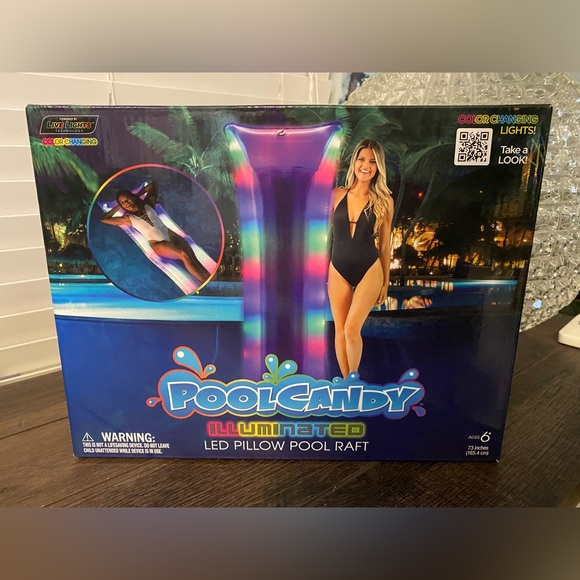 Pool Candy Illuminated LED Pillow Pool Raft - Picture 10 of 10